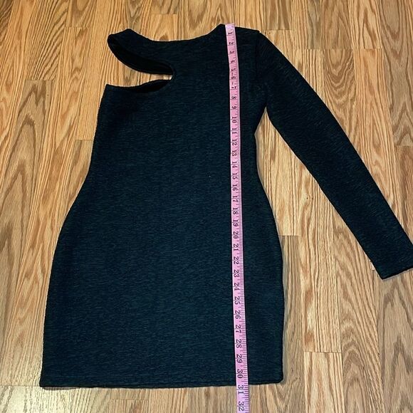 BCBGeneration Black Textured Assymetrical Dress, XXS - Picture 5 of 6